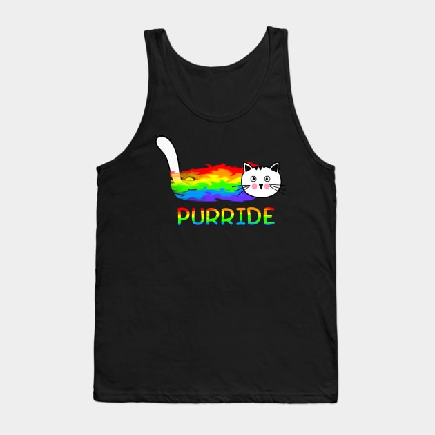 Purride LGBT Cat Tank Top by WilliamHoraceBatezell